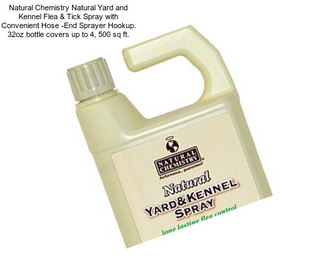 Natural Chemistry Natural Yard and Kennel Flea & Tick Spray with Convenient Hose -End Sprayer Hookup. 32oz bottle covers up to 4, 500 sq ft.