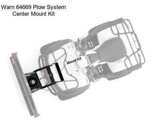 Warn 64669 Plow System Center Mount Kit