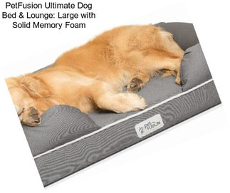 PetFusion Ultimate Dog Bed & Lounge: Large with Solid Memory Foam