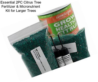 Essential 2PC Citrus Tree Fertilizer & Micronutrient Kit for Larger Trees