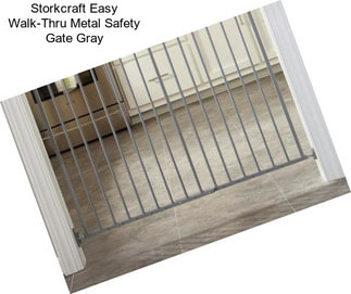 Storkcraft Easy Walk-Thru Metal Safety Gate Gray