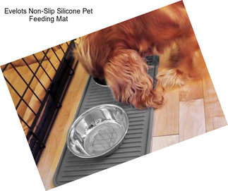 Evelots Non-Slip Silicone Pet Feeding Mat