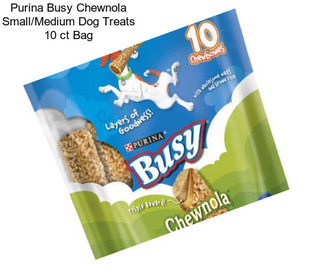 Purina Busy Chewnola Small/Medium Dog Treats 10 ct Bag