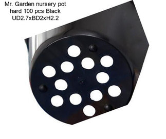 Mr. Garden nursery pot hard 100 pcs Black UD2.7\