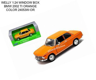 WELLY 1:24 WINDOW BOX BMW 2002 TI ORANGE COLOR 24053W-OR