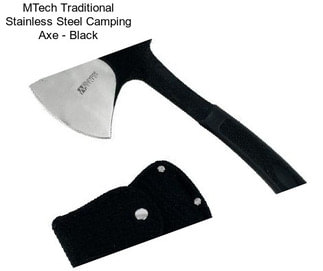 MTech Traditional Stainless Steel Camping Axe - Black