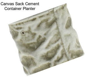 Canvas Sack Cement Container Planter