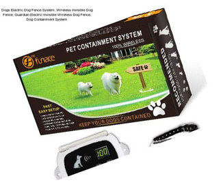 Dogs Electric Dog Fence System, Wireless Invisible Dog Fence, Guardian Electric Invisible Wireless Dog Fence, Dog Containment System