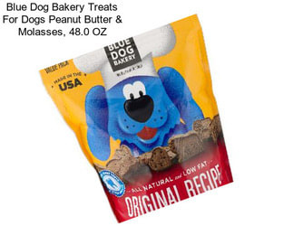 Blue Dog Bakery Treats For Dogs Peanut Butter & Molasses, 48.0 OZ