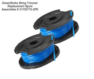 GreenWorks String Trimmer Replacement Spool Assemblies # 31105710-2PK