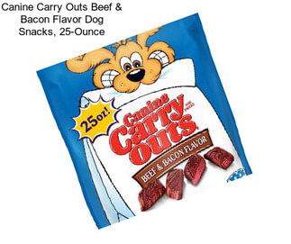 Canine Carry Outs Beef & Bacon Flavor Dog Snacks, 25-Ounce