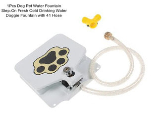 1Pcs Dog Pet Water Fountain Step-On Fresh Cold Drinking Water Doggie Fountain with 41\