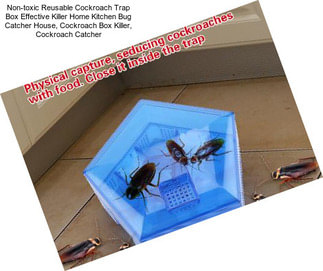 Non-toxic Reusable Cockroach Trap Box Effective Killer Home Kitchen Bug Catcher House, Cockroach Box Killer, Cockroach Catcher