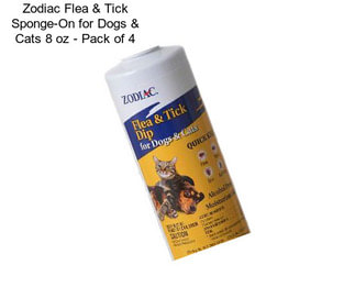 Zodiac Flea & Tick Sponge-On for Dogs & Cats 8 oz - Pack of 4