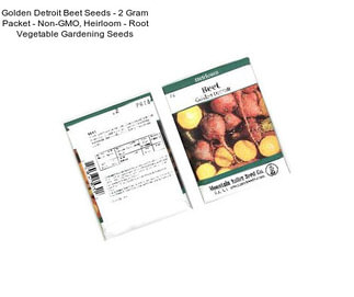 Golden Detroit Beet Seeds - 2 Gram Packet - Non-GMO, Heirloom - Root Vegetable Gardening Seeds