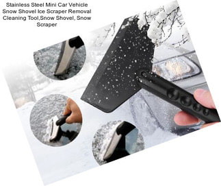 Stainless Steel Mini Car Vehicle Snow Shovel Ice Scraper Removal Cleaning Tool,Snow Shovel, Snow Scraper