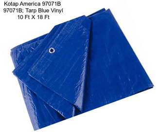 Kotap America 97071B  97071B; Tarp Blue Vinyl 10 Ft X 18 Ft