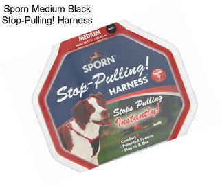 Sporn Medium Black Stop-Pulling! Harness