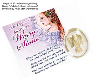 Angelstar 8718 Grace Angel Worry Stone, 1-1/2-Inch, Stone includes gift envelope By Angel Star Ship from US