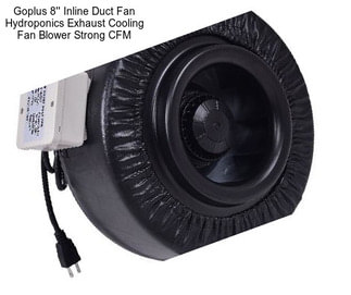 Goplus 8\'\' Inline Duct Fan Hydroponics Exhaust Cooling Fan Blower Strong CFM