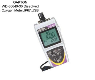 OAKTON WD-35640-30 Dissolved Oxygen Meter,IP67,USB