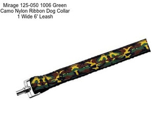 Mirage 125-050 1006 Green Camo Nylon Ribbon Dog Collar 1\