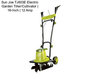 Sun Joe TJ603E Electric Garden Tiller/Cultivator | 16-Inch | 12 Amp