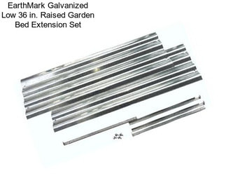 EarthMark Galvanized Low 36 in. Raised Garden Bed Extension Set