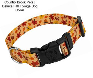 Country Brook Petz | Deluxe Fall Foliage Dog Collar