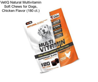 VetIQ Natural Multivitamin Soft Chews for Dogs, Chicken Flavor (180 ct.)