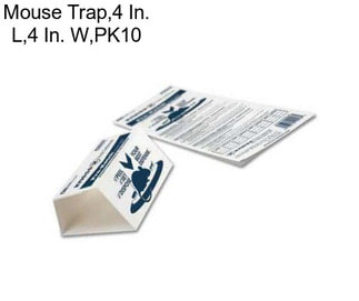 Mouse Trap,4 In. L,4 In. W,PK10