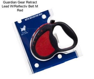 Guardian Gear Retract Lead W/Reflectiv Belt M Red