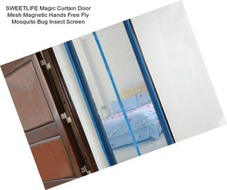 SWEETLIFE Magic Curtain Door Mesh Magnetic Hands Free Fly Mosquito Bug Insect Screen