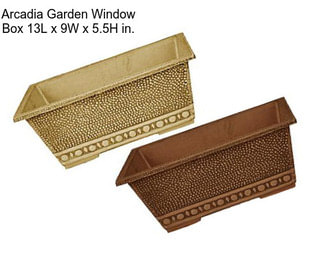 Arcadia Garden Window Box 13L x 9W x 5.5H in.