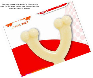 Dura Chew Regular Original Flavored Wishbone Dog Chew Toy, DuraChew toys are made to be long lasting for powerful chewers By Nylabone