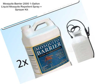 Mosquito Barrier 2000 1-Gallon Liquid Mosquito Repellent Spray + Sprayer Kit