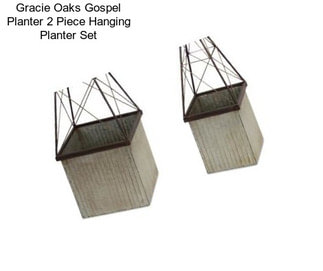 Gracie Oaks Gospel Planter 2 Piece Hanging Planter Set