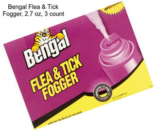 Bengal Flea & Tick Fogger, 2.7 oz, 3 count