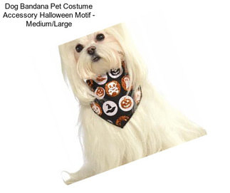 Dog Bandana Pet Costume Accessory Halloween Motif - Medium/Large