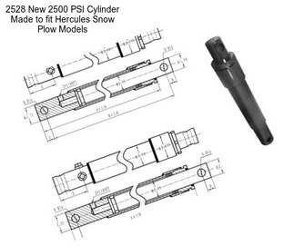 2528 New 2500 PSI Cylinder Made to fit Hercules Snow Plow Models