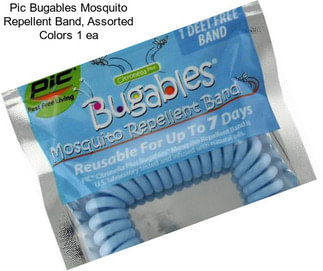 Pic Bugables Mosquito Repellent Band, Assorted Colors 1 ea