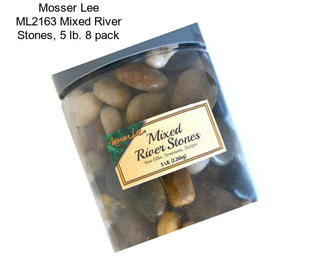 Mosser Lee ML2163 Mixed River Stones, 5 lb. 8 pack