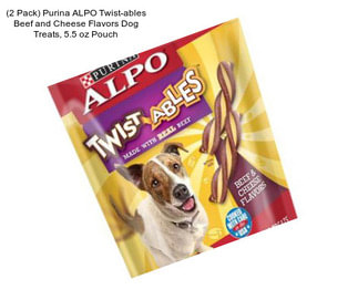 (2 Pack) Purina ALPO Twist-ables Beef and Cheese Flavors Dog Treats, 5.5 oz Pouch