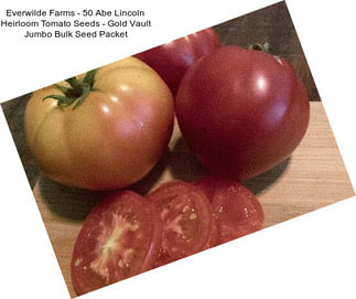 Everwilde Farms - 50 Abe Lincoln Heirloom Tomato Seeds - Gold Vault Jumbo Bulk Seed Packet