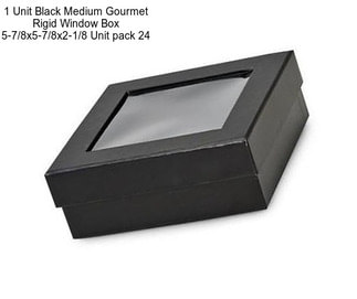 1 Unit Black Medium Gourmet Rigid Window Box 5-7/8x5-7/8x2-1/8\