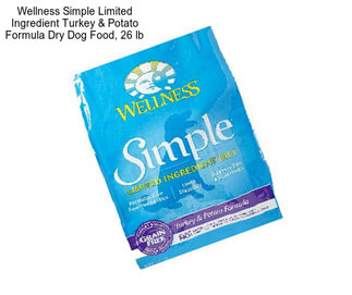 Wellness Simple Limited Ingredient Turkey & Potato Formula Dry Dog Food, 26 lb