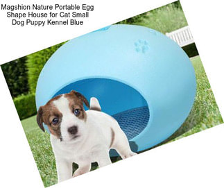 Magshion Nature Portable Egg Shape House for Cat Small Dog Puppy Kennel Blue