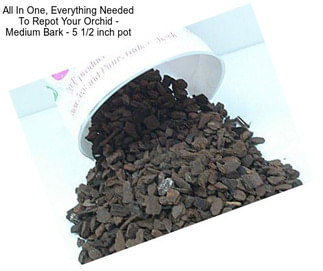 All In One, Everything Needed To Repot Your Orchid - Medium Bark - 5 1/2 inch pot