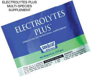 ELECTROLYTES PLUS MULTI-SPECIES SUPPLEMENT