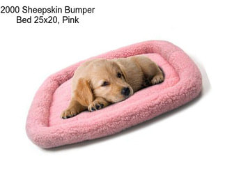 2000 Sheepskin Bumper Bed 25x20, Pink